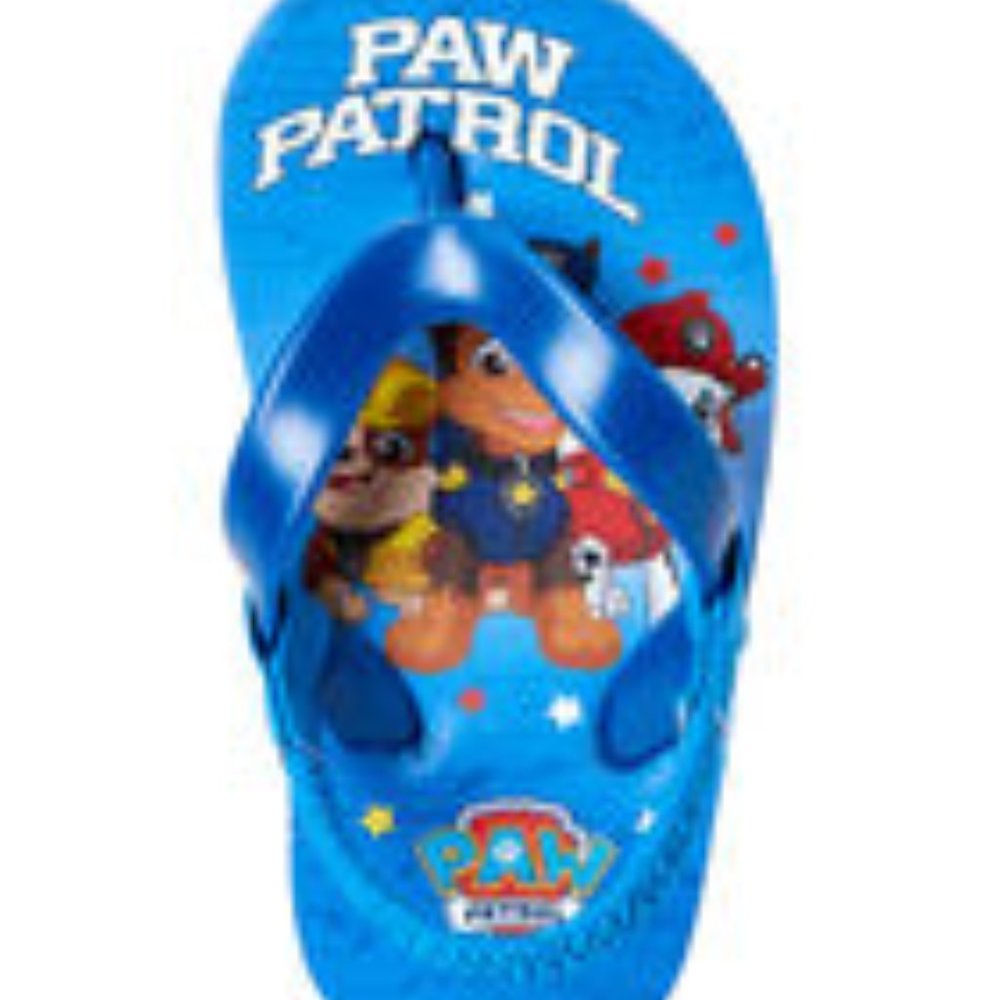 PAW PATROL Blue Flip Flop Sandals , Heel Strap NEW